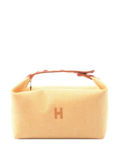 Pre-owned Hermes 20s Bride A Brac Tote Bag In Yellow