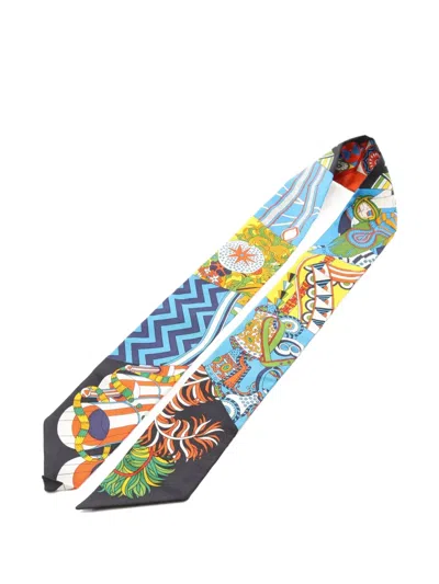 Pre-owned Hermes 20s De L'ombrelle Aux Duele Scarves