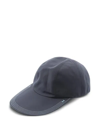 Pre-owned Hermes 20s Irving 2211 Baseball Cap In Blue