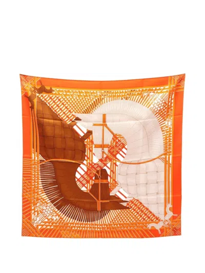 Pre-owned Hermes 20s Silk Scarf