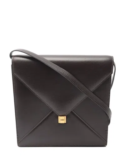 Pre-owned Hermes 20th Century Box Calf Cadena Crossbody Bag In Brown
