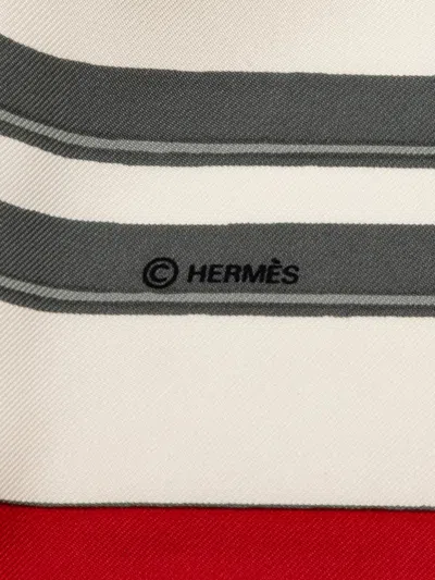Pre-owned Hermes 20th Century Brides De Gala Silk Scarf Scarves In White