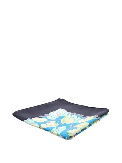 Pre-owned Hermes 20th Century L Arbre De Soie Silk Scarf 90 Scarves In Black