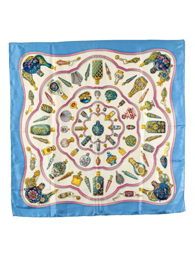 Pre-owned Hermes 20th Century Qu Importe Le Flacon Silk Scarf Scarves In Multi