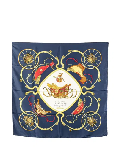 Pre-owned Hermes 20th Century Springs Silk Scarf 90 Scarves
