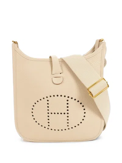 Pre-owned Hermes 23 Evelyne Shoulder Bag In Neutrals