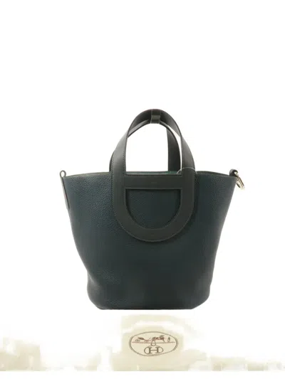 Pre-owned Hermes 23 In The Loop Tote Bag In Blue