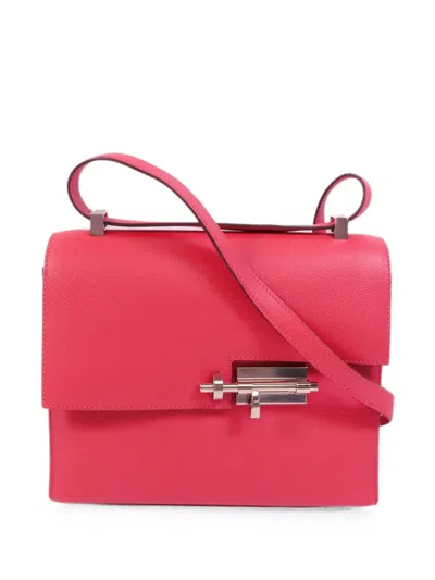 Pre-owned Hermes 23 Verrou Shoulder Bag In Pink