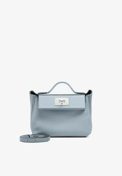 Hermes 24/24 21 In Gris Pantin Evercolor And Swift With Gold Hardware