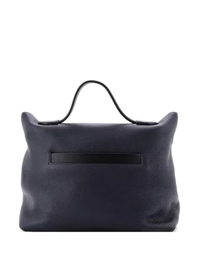 Pre-owned Hermes 24/24 Bag Togo With Swift 35 Satchel In Blue