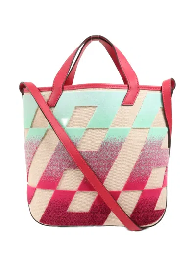 Pre-owned Hermes 27 Cabas H En Biais Tote Bag In Neutral