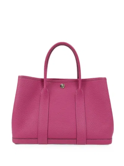 Pre-owned Hermes 30 Garden Party Tote Bag In Pink