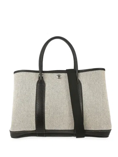 Hermes 30 Garden Party Tote Bag In White