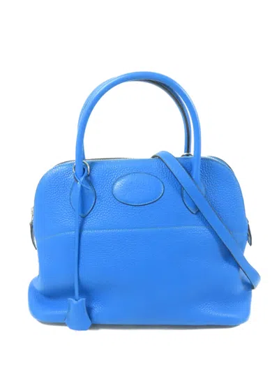 Pre-owned Hermes 31 Bolide Two-way Handbag In Blue