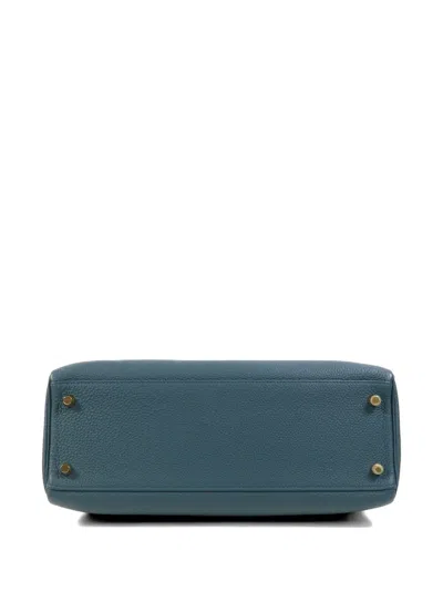 Pre-owned Hermes 32 Kelly Tote Bag In Green