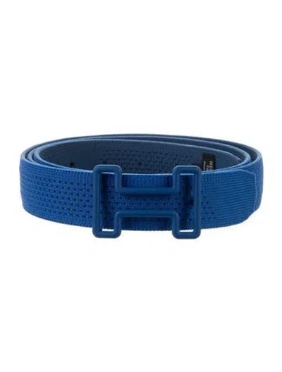 Pre-owned Hermes 32 Mm Tonight Belt Kit In Blue