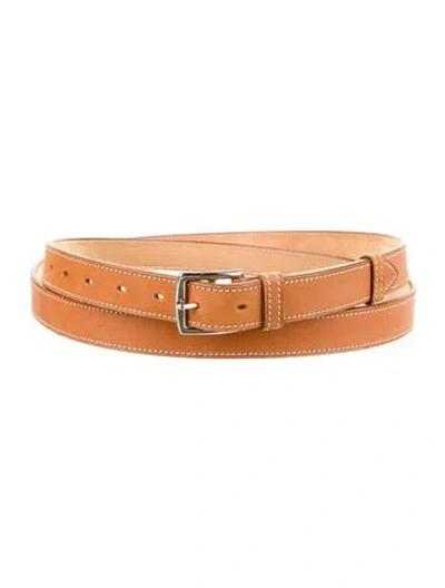 Pre-owned Hermes 38 Mm Vintage Etrivière Belt Kit In Neutral