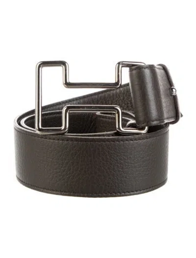 Pre-owned Hermes 38 Mm Vintage Tonight Belt In Brown