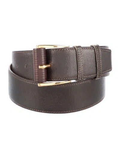 Pre-owned Hermes 42 Mm Vintage Belt Strap Belt In Brown