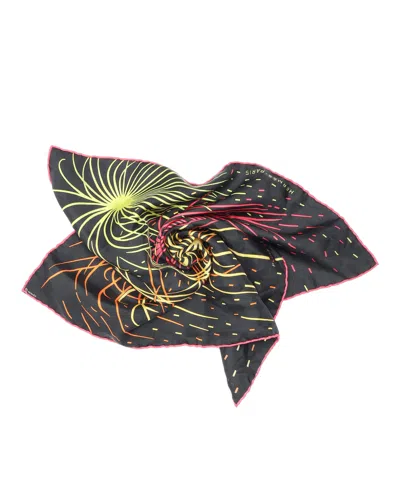 Hermes Hermès 42 Pluie D'étincelles 40 Silk Scarf In Multi