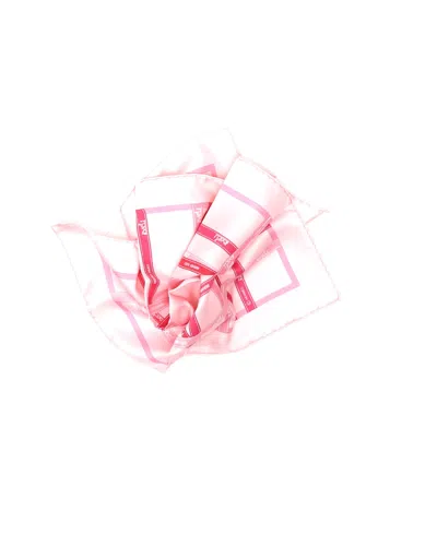 Hermes Hermès 42 Silk Scarf In Pink