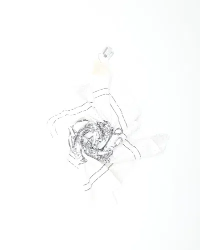 Pre-owned Hermes Hermès 70 Brides De Gala Broderie Anglaise Silk Scarf