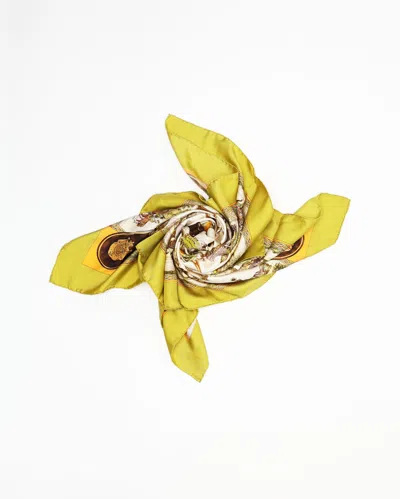 Pre-owned Hermes Hermès 90 Grand Attelages Silk Scarf