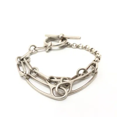 Pre-owned Hermes 925 Charm Bracelet () In Silver