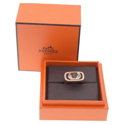 Pre-owned Hermes Hermès "a L'ecoute" Beryl Ring In Multi