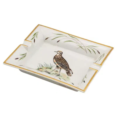 Pre-owned Hermes A Stunning 20th Century Ceramic Ashtray By Hermès, France In Sand