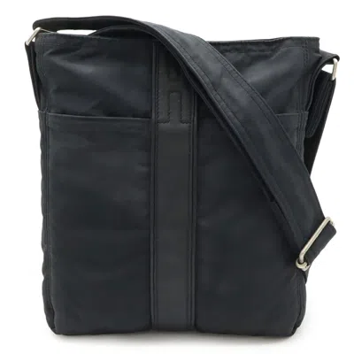 Pre-owned Hermes Acapulco Nylon Pochette Shoulder Bag () In Black