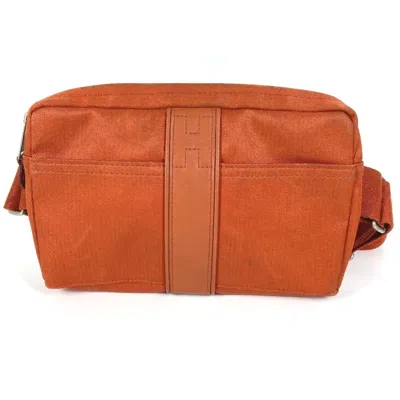 Pre-owned Hermes Acapulco Orange Polyamide Cotton Fanny Pack Shoulder Bag ()