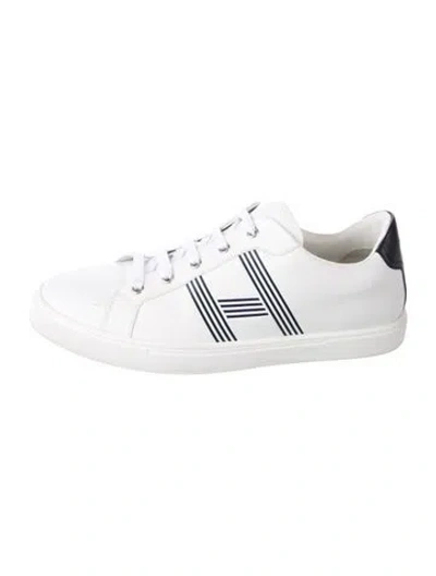 Pre-owned Hermes Advantage Sneakers In White