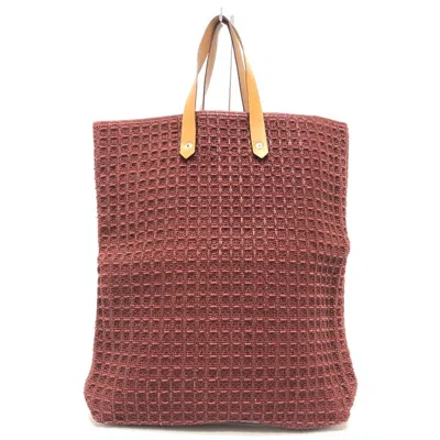 Pre-owned Hermes Ahmedabad Brown Canvas Handbag Tote Bag ()