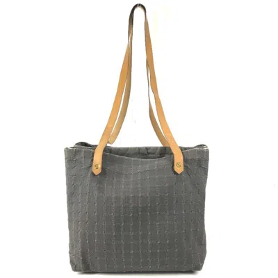 Pre-owned Hermes Ahmedabad Gray Cotton Shoulder Bag Tote Bag ()