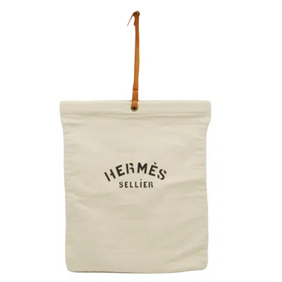 HERMES ALINE CANVAS SHOULDER BAG (PRE-OWNED)