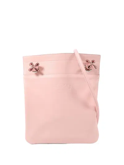 Pre-owned Hermes Aline Leather Shoulder Bag In Pink