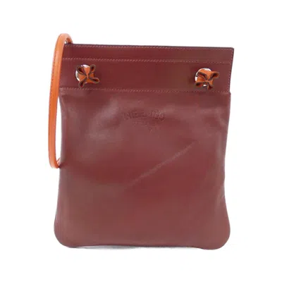 Pre-owned Hermes Aline Leather Shoulder Bag () In White
