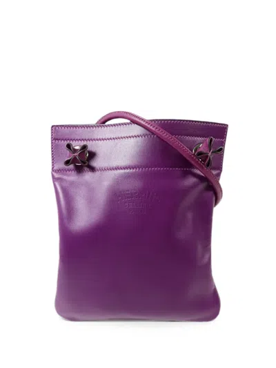 Pre-owned Hermes Aline Swift Leather Shoulder Bag In Purple