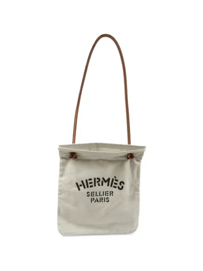 Pre-owned Hermes Aline Tote Bag In Neutral