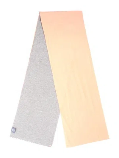 Pre-owned Hermes Aller-retour Cashmere Muffler In Orange