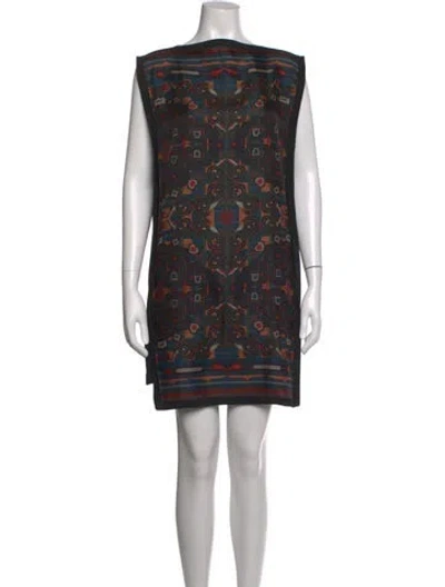 Pre-owned Hermes Alpaca Mini Dress In Black