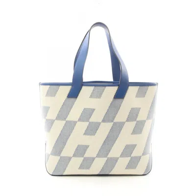 Pre-owned Hermes Ambier Leather Tote Bag () In Blue