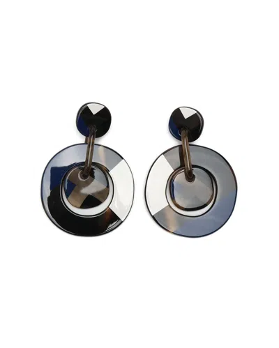 Pre-owned Hermes Hermès Amulet Lacquer Earrings In Multicolour