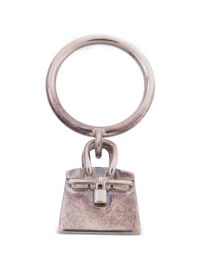 Pre-owned Hermes Amulettes Birkin Ring In Silver