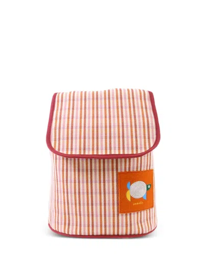 Pre-owned Hermes Kids' Animaux Nattes Backpack In Orange