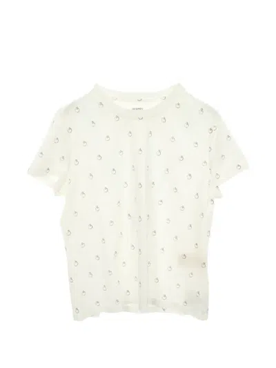 Pre-owned Hermes Anneau Finesse T-shirt In White