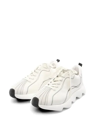 Pre-owned Hermes Anvol Sneakers In White