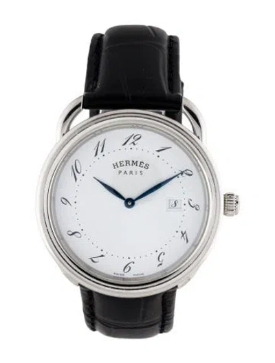 Pre-owned Hermes Arceau Watch In Multi