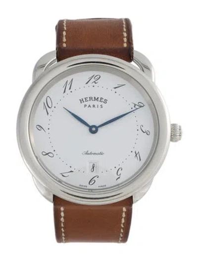 Pre-owned Hermes Arceau Watch In Multi